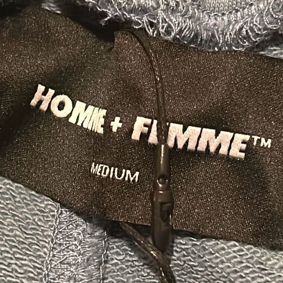 Homme + Femme Unisex Size M Classic Blue Sweatpant Joggers Baggy Loungewear New - Picture 6 of 7